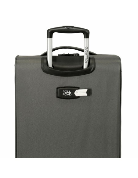 Maleta De Cabina Flexible Cm Ruedas Royce Roll Road Gris