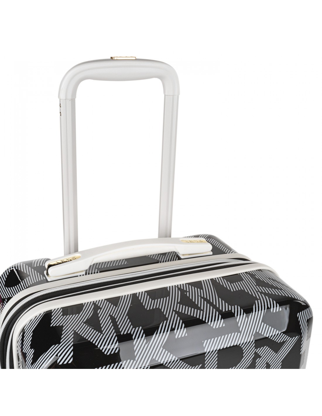 Maleta De Cabina Extensible R Gida Cm Tsa Ruedas Logos Dkny Negro