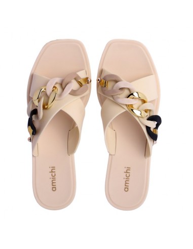 Chanclas Amichi Calzado Chanclas Playeras Amichi Ara Beige Mate