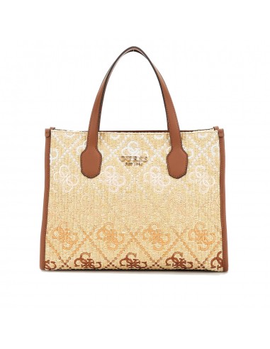 Bolso de mano Guess Silvana, Rafia,...