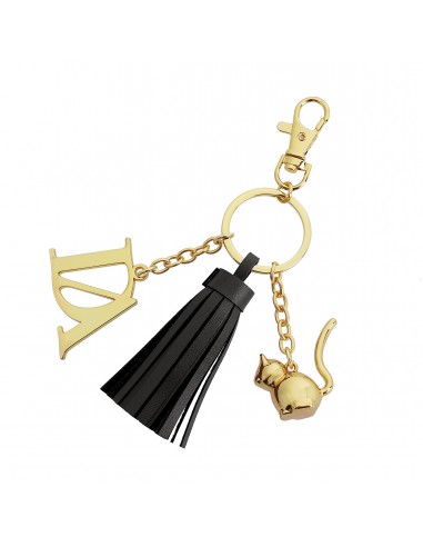 LLavero Metal Dorado Don Algodón, Negro