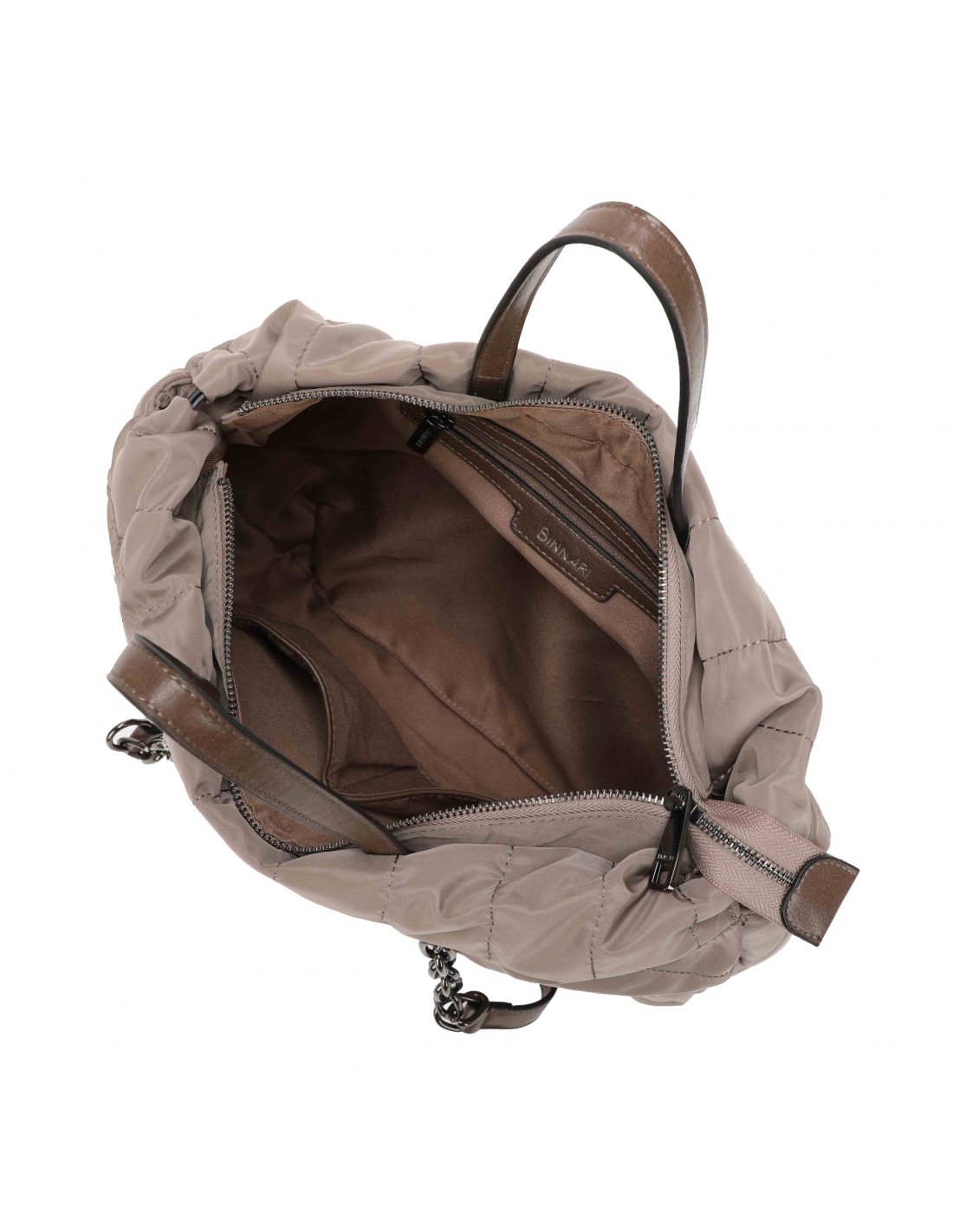 Shopper Doble Asa Binnari Dahlia, Taupe Shopper Doble Asa Binnari Dahlia, Taupe