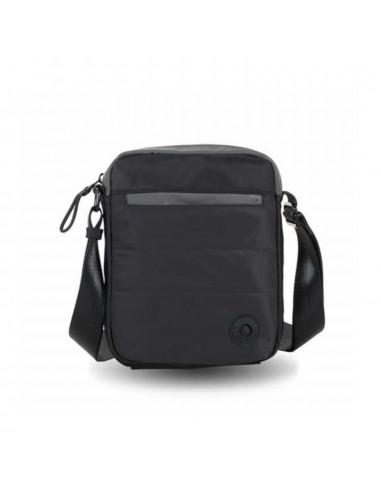 Bandolera Mediana Liberto, Nylon, Negro