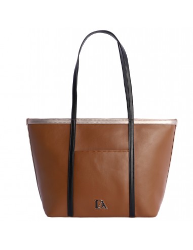 Bolso Shopper Don Algodón Luneta, Marrón