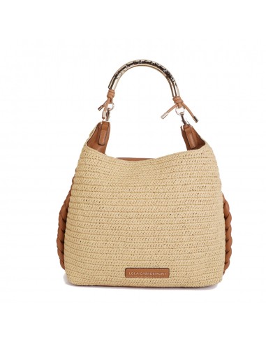 Shopper De Rafia con Asa Metal Lola...