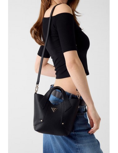 Mini Tote de Mano Guess Darcy, Negro