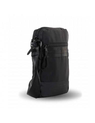 Bandolera Mediana Liberto, Nylon, Negro