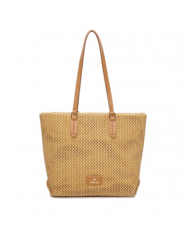 Shopper de Rafia Binnari Lia, Camel