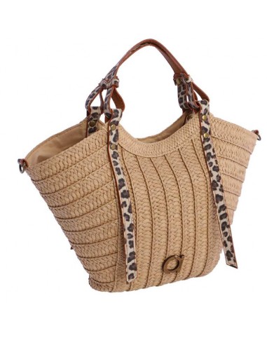 Shopper de Mano de Rafia Amichi,...