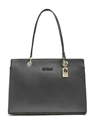 Bolso de Hombro Shopper Negro Mujer Isla
