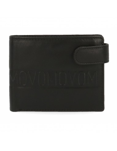 Cartera Monedero Caballero Ribbon Negro Cierre Clic