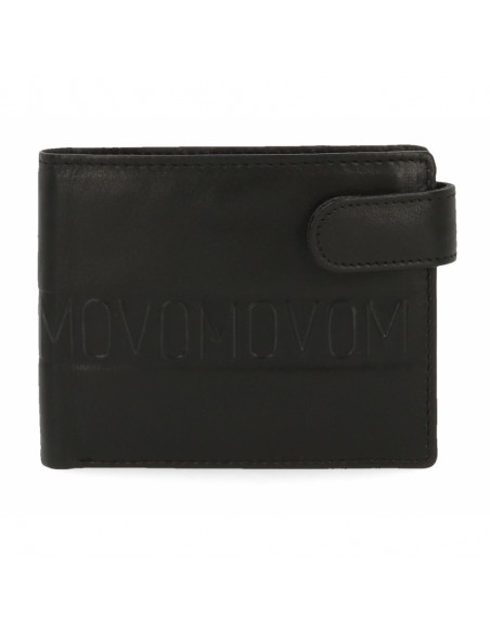 Cartera Monedero Caballero Ribbon Negro Cierre Clic