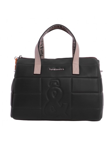 Bolso Bowling Maletín Mujer Acolchado F\u0026B Negro de Fun\u0026Basics