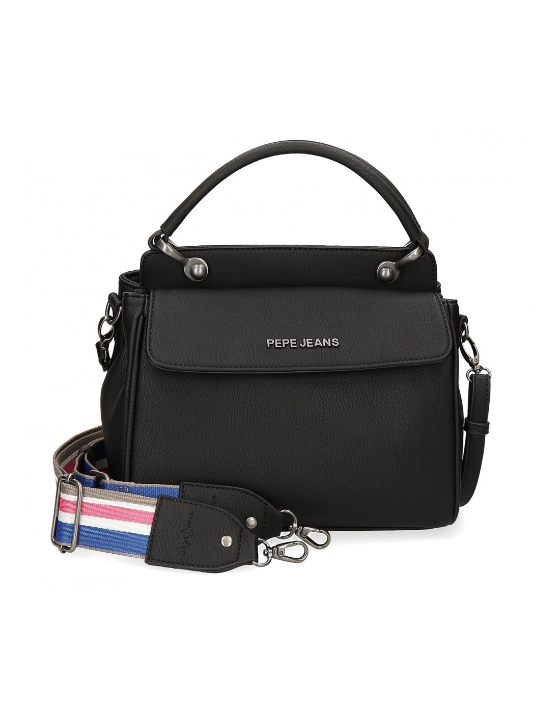 Bolso Pepe Jeans Eva con Solapa Negra