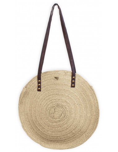 Bolso Raphia Redondo C/Alça Dupla...