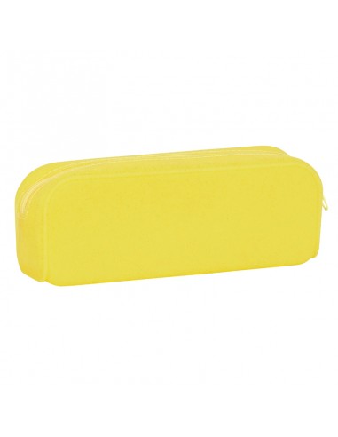 Estuche Escolar Silicona Safta Amarillo