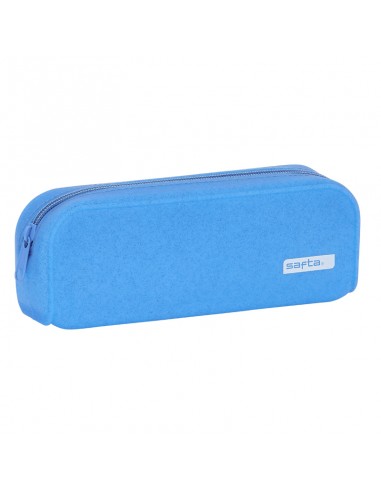 Estojo Escolar Silicona Safta Azul