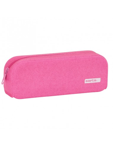 Estojo Escolar Silicone Safta Rosa