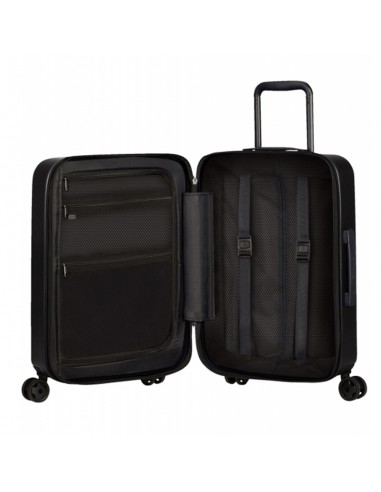 Maleta Cabina Expandible 55cm TSA 4R StackD-Eco Negro