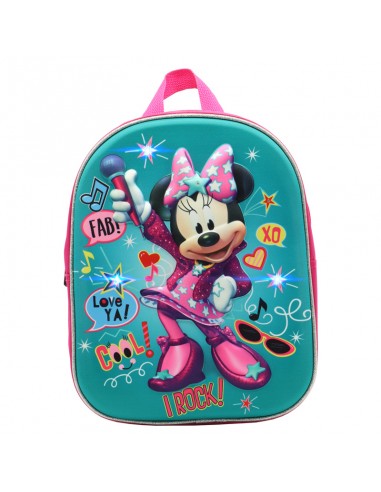 Mochila Infantil com Luzes Minnie 3D