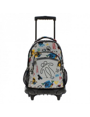 Mochila com Rodas Duplo Corpo Linhas...