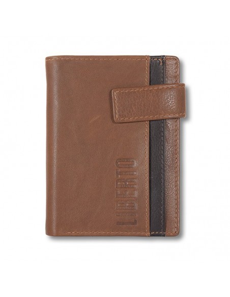 Piel Bicolor Liberto Buenos Carteras Billetero Monedero Vertical