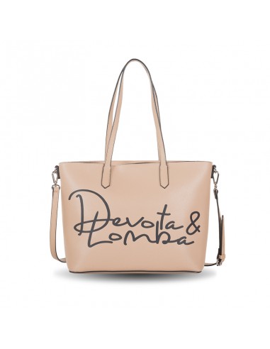 Bolso de Hombro Doble Asa y Bandolera Signed Devota&Lomba Taupe