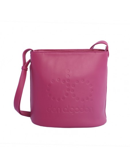 Bolso Bandolera don algodón Galia Bombonera Fucsia