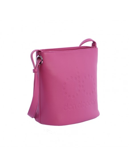 Bolso Bandolera don algodón Galia Bombonera Fucsia