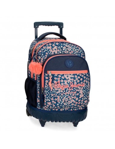 Mochila Escolar com Carrinho, Duplo...