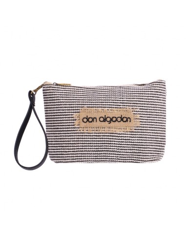 Bolsa de Mão Ráfia Listada Don...