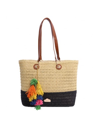 Bolsa de Ráfia Shopper de Ombro Don...
