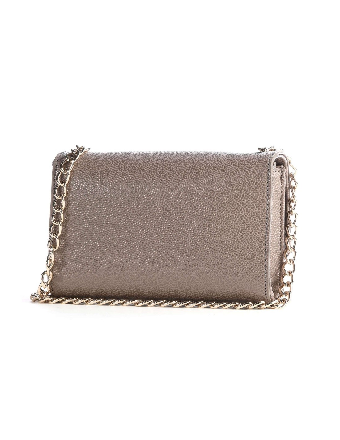 Divina Taupe Pebbled Clutch Bag