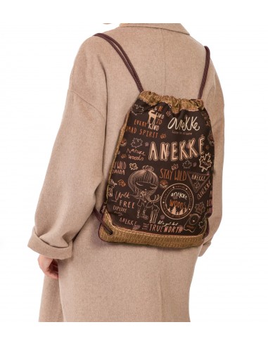 ANEKKE Mochila saco de tela Padded