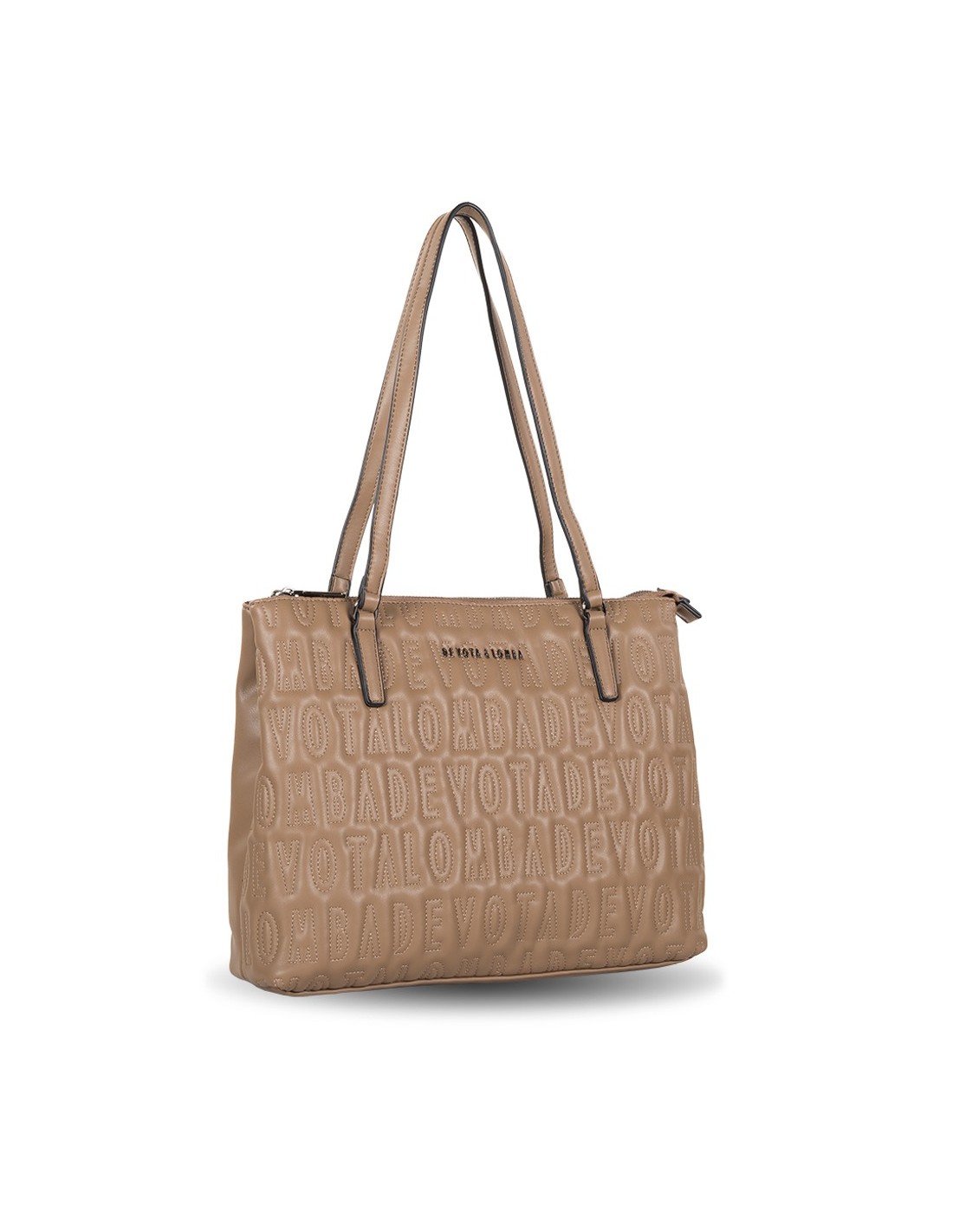 Bolso Devota&Lomba All Over Shopper De Hombro Doble Asa, Camel