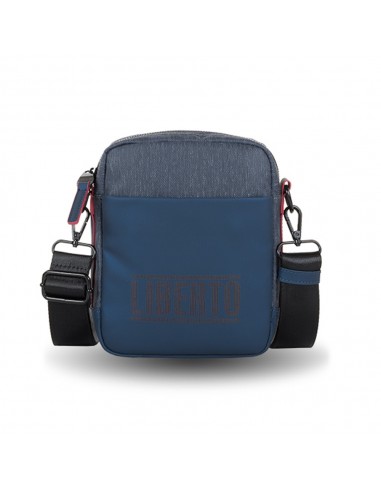 Sling Bag Homens Zíper Liberto, Azul