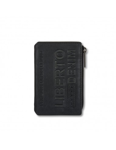 Monedero Liberto Tarjetero Letras, Negro