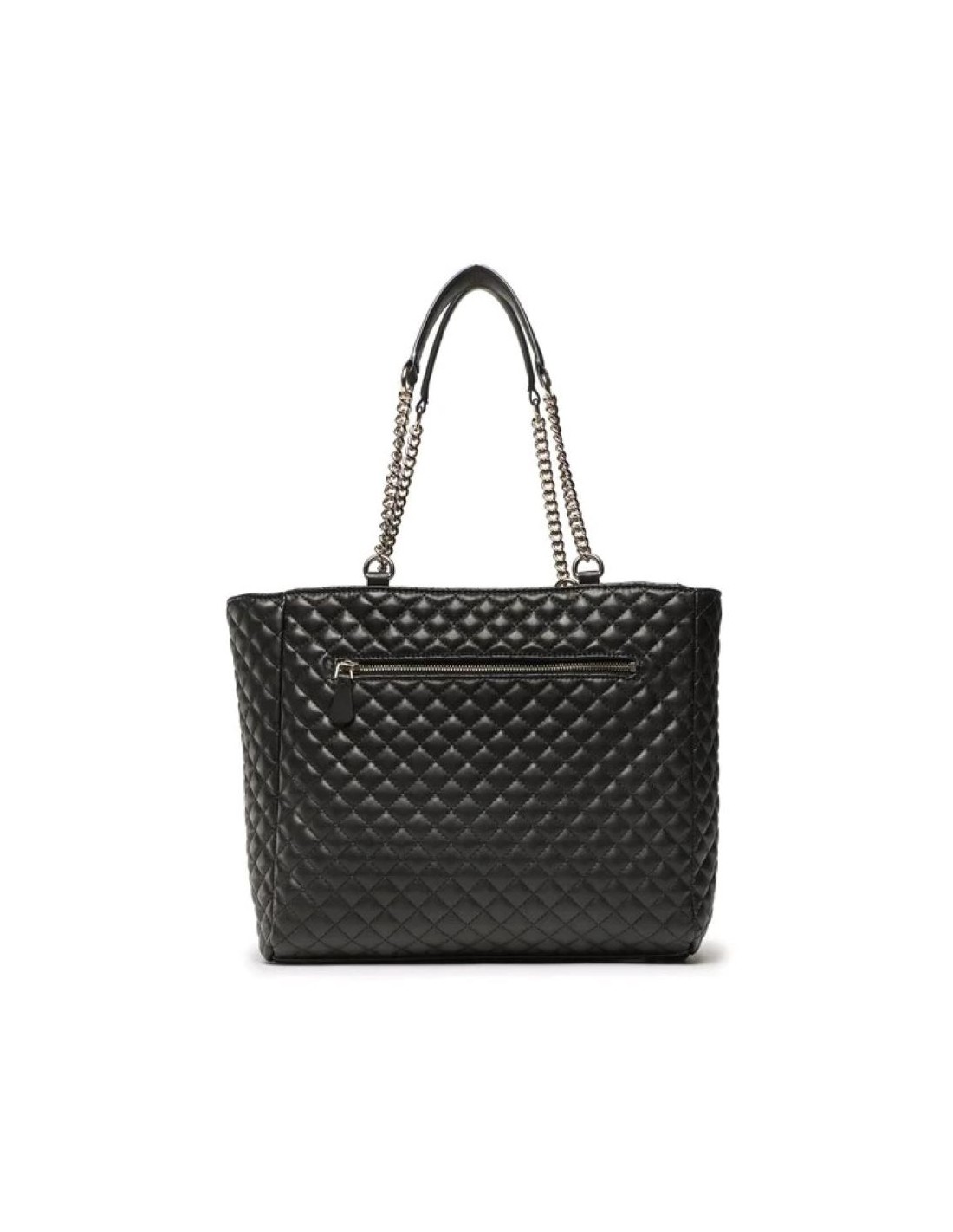 Bolso Guess Adam Shopper de Hombro, Pespunteado, Negro