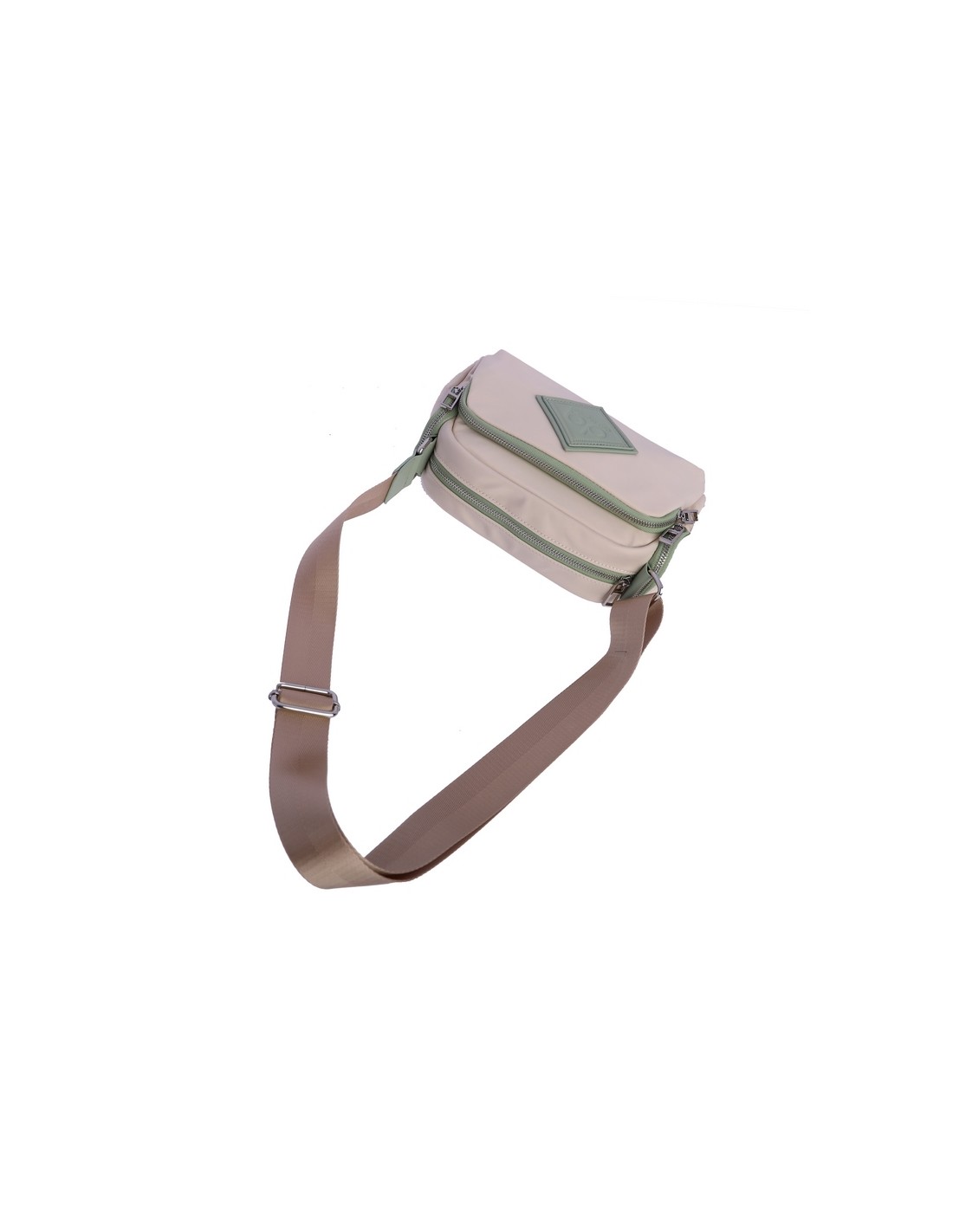 Minibolso nylon marfil