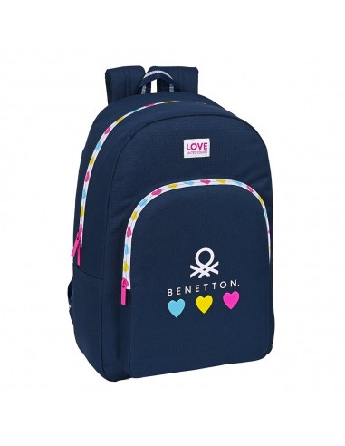 Mochila Escolar Benetton Love 46 cm,...