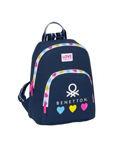 Mochila Escolar Mini Benetton Love,...