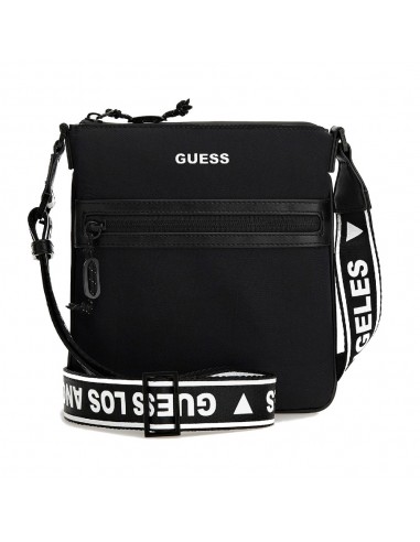 Bolsinha Guess Certosa Tech Plana, Preta
