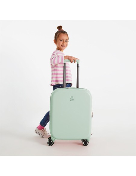 Maleta De Cabina Expandible Enso Annie 55cm TSA USB Verde Menta