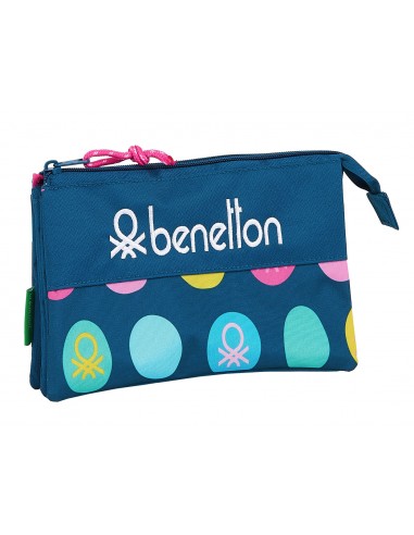 Porta-lápis Triplo Benetton Poás Azul...