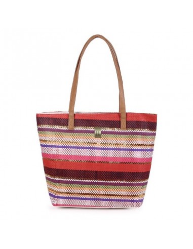 Bolsa Capazo Gloko Listras Palha...