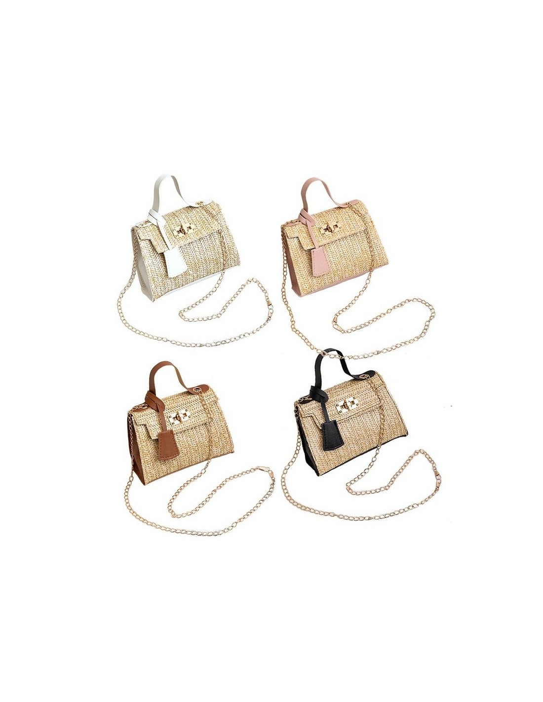 Bolso bandolera fibra natural - Mujer