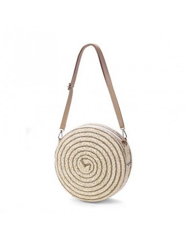 Bolsa de Ráfia Privata Redonda, Alça...