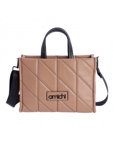 Bolso de Mano Amichi Alda, Pespunte,...