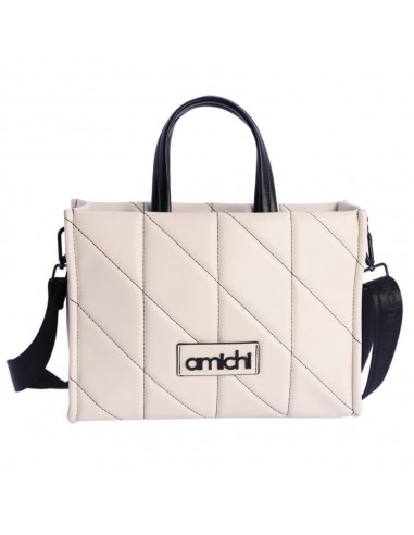 Bolso de Mano Amichi Alda, Pespunte,...