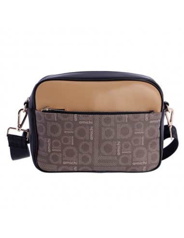 Bolso Bandolera Amichi Logos, Marrón